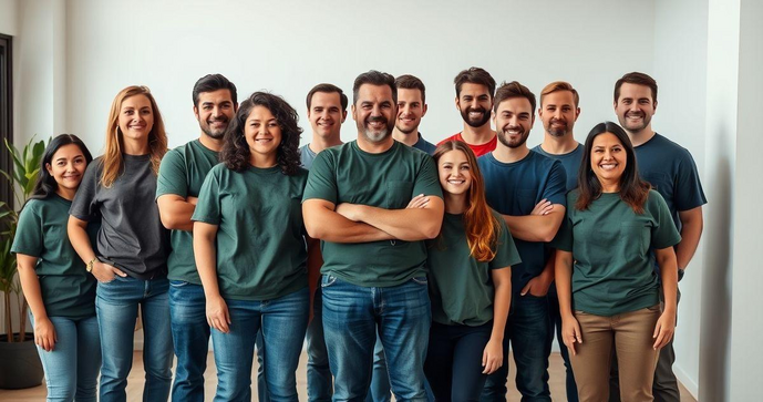 Camisetas para uniforme de trabalho que aliam conforto e profissionalismo