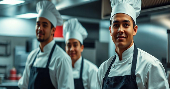 Uniforme para cozinha industrial garante segurança e eficiência no trabalho