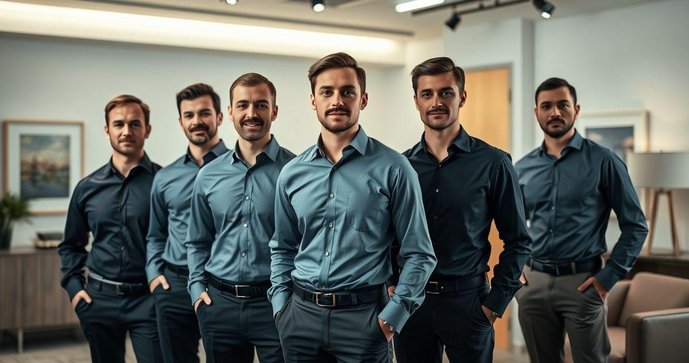 Camisa Social Masculina para Uniforme Profissional