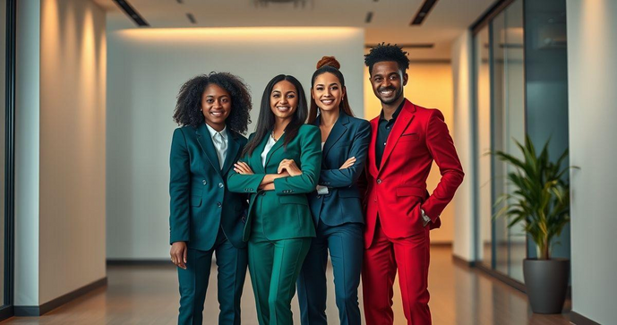 Uniformes modernos para empresas e instituições