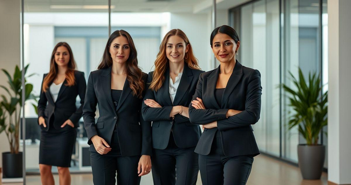 Uniformes profissionais feminino social que valorizam a elegância e a praticidade no ambiente de trabalho