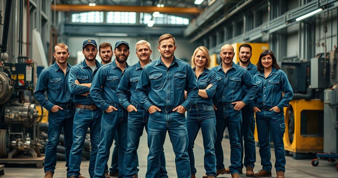 Uniforme de brim ideal para sua equipe: conforto e durabilidade em destaque