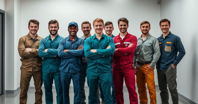 Uniformes masculinos trabalho: Escolha o ideal para sua equipe